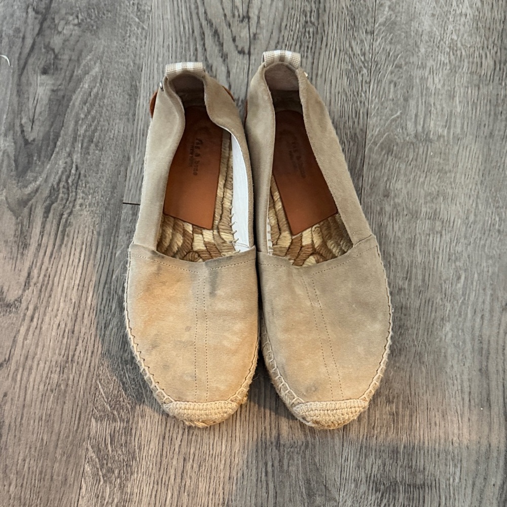 rag & bone Tan Suede Flats